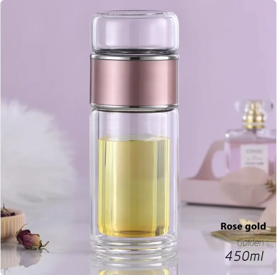 Double-layer Borosilicate Glass Tea Infuser