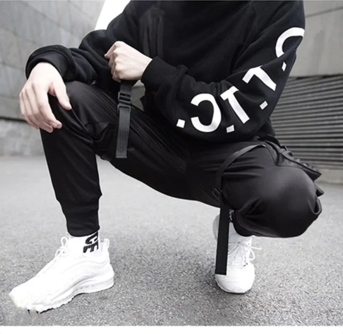 Black Jogging Sports Pants - Men&