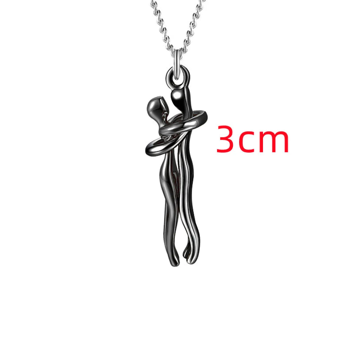 Couple Hugging Pendant Necklace for Women