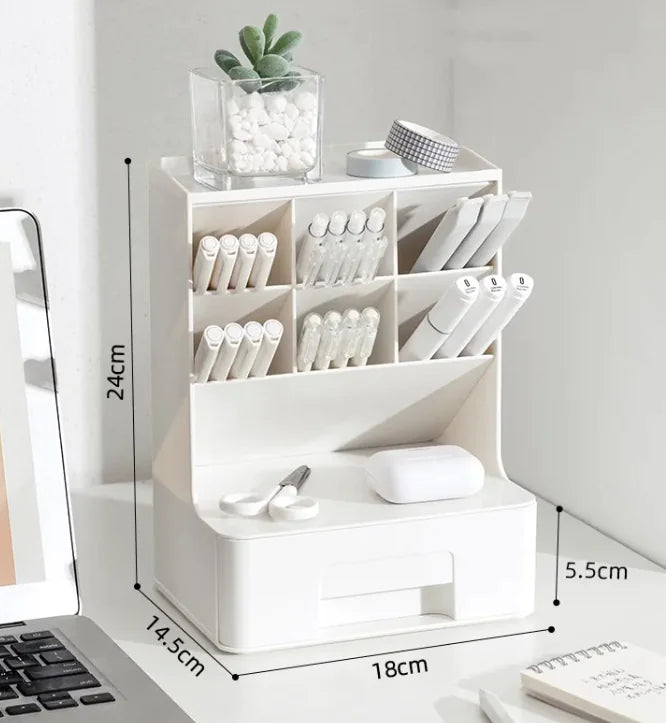 Angled Pen Holder Desk Organizer