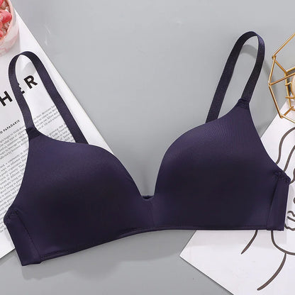 Breathable No-Rims Gather Bra for Women