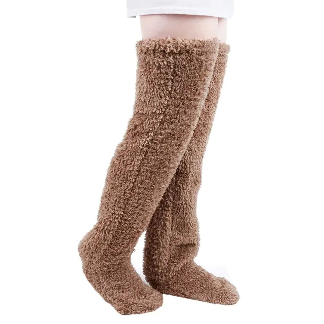 Over Knee High Fuzzy Long Socks