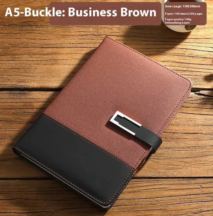 Business Thickening Notebook Soft Leather High-grade Gift Set