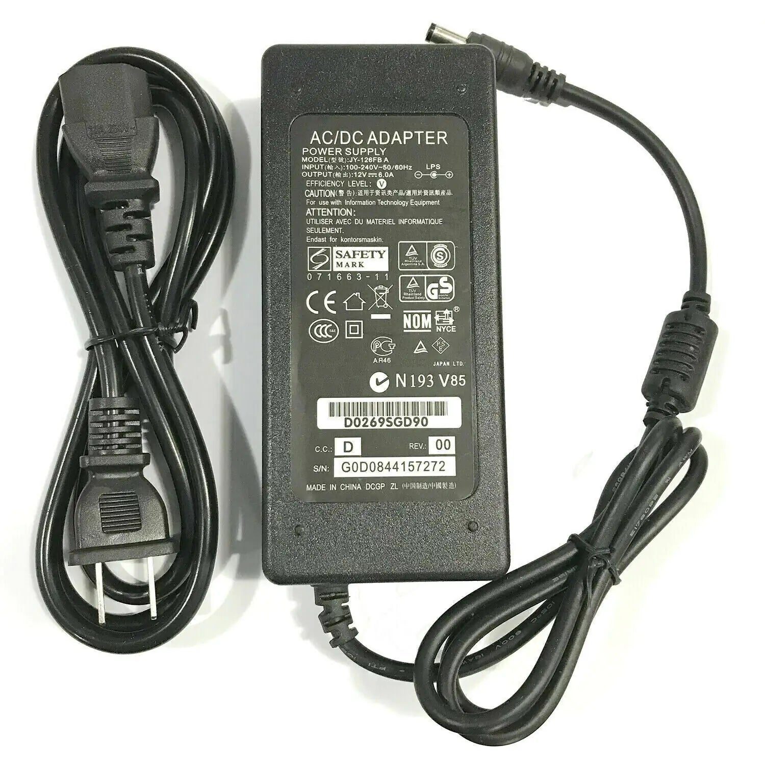 12V 1A 2A 3A 5A 6A 8A 10A Power Supply AC to DC Adapter 5050 LED STRIP LIGHT USA