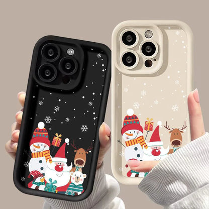 Cute Santa Claus Phone Case Frosted Advanced