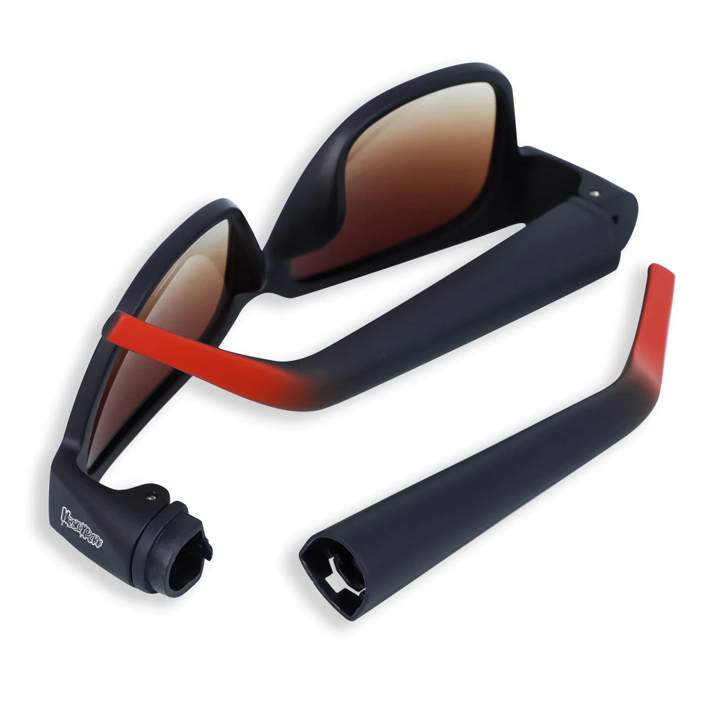 Sunglasses with Hidden Horn Tube Storage