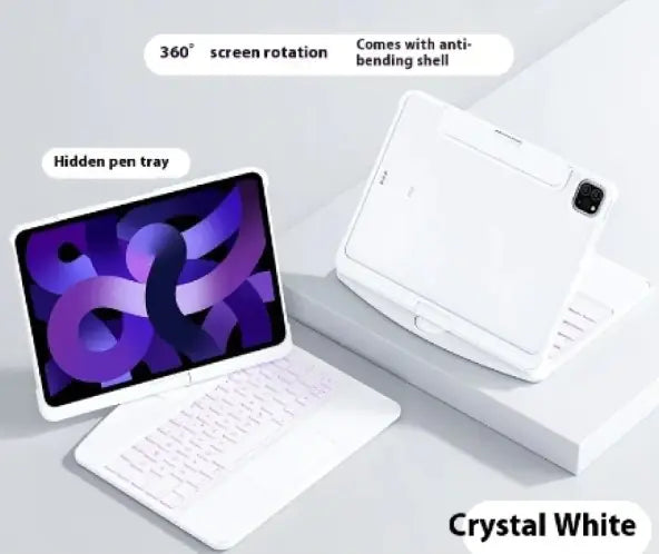 360° Swivel Keyboard Clear Case