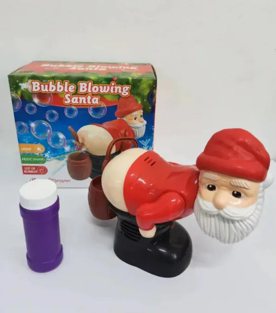 Electric Santa Claus Bubble Machine with Music &amp; Light