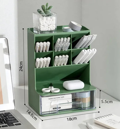 Angled Pen Holder Desk Organizer