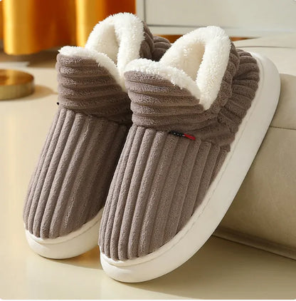 CozyPair Unisex Winter Slippers – Plush Cotton Fleece for Indoor &amp; Outdoor