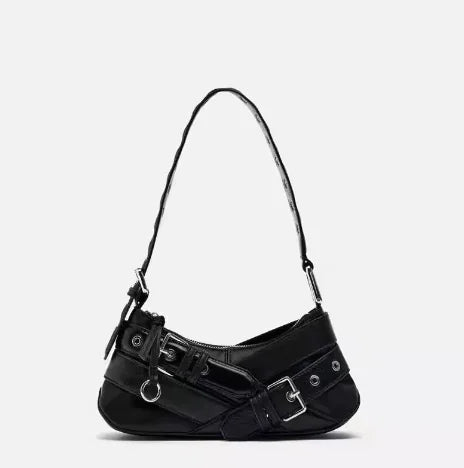 Stylish Underarm Handbag with Belt Decoration – Versatile All-Matching Design