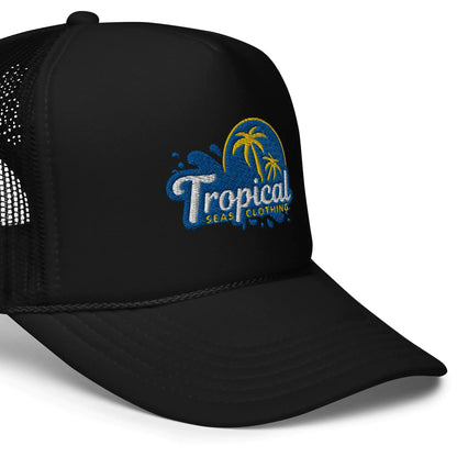 Tropical Tides Foam Trucker Hat: Ride the Waves of Fashion!