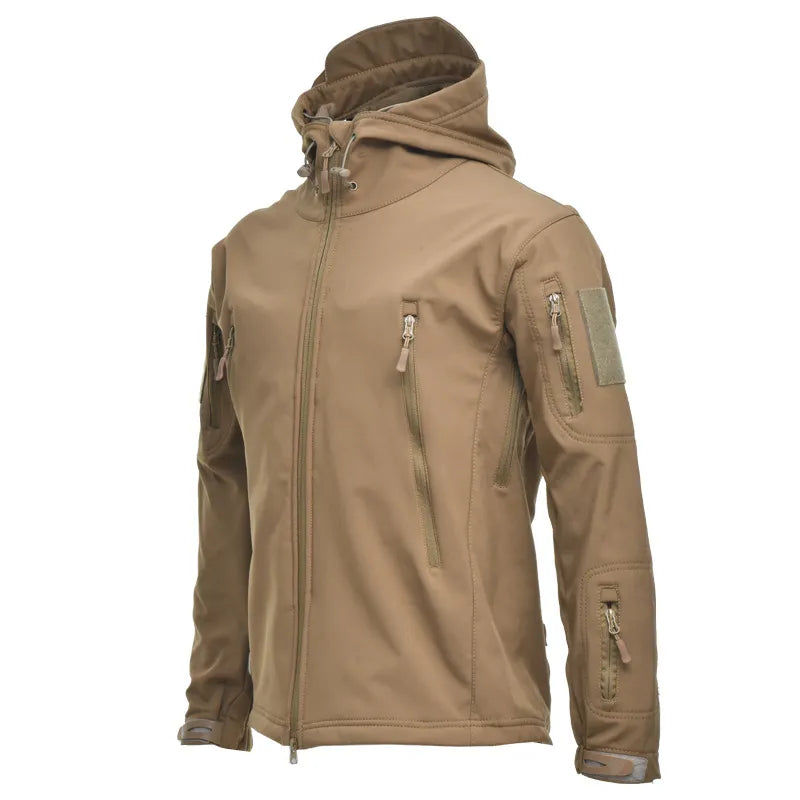 Lightweight urban tactical soft shell jacket