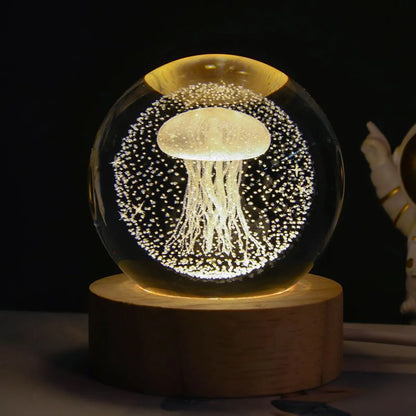 Crystal Ball Night Lamp Projection