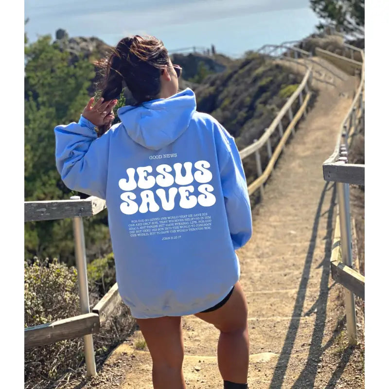 Jesus Saves Hoodie Bible Verses Appear Church Sweater