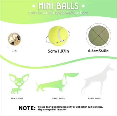 AFP 3196 Mini Automatic Electric Tennis Ball Launcher for Pets – Lightweight Throwing Machine