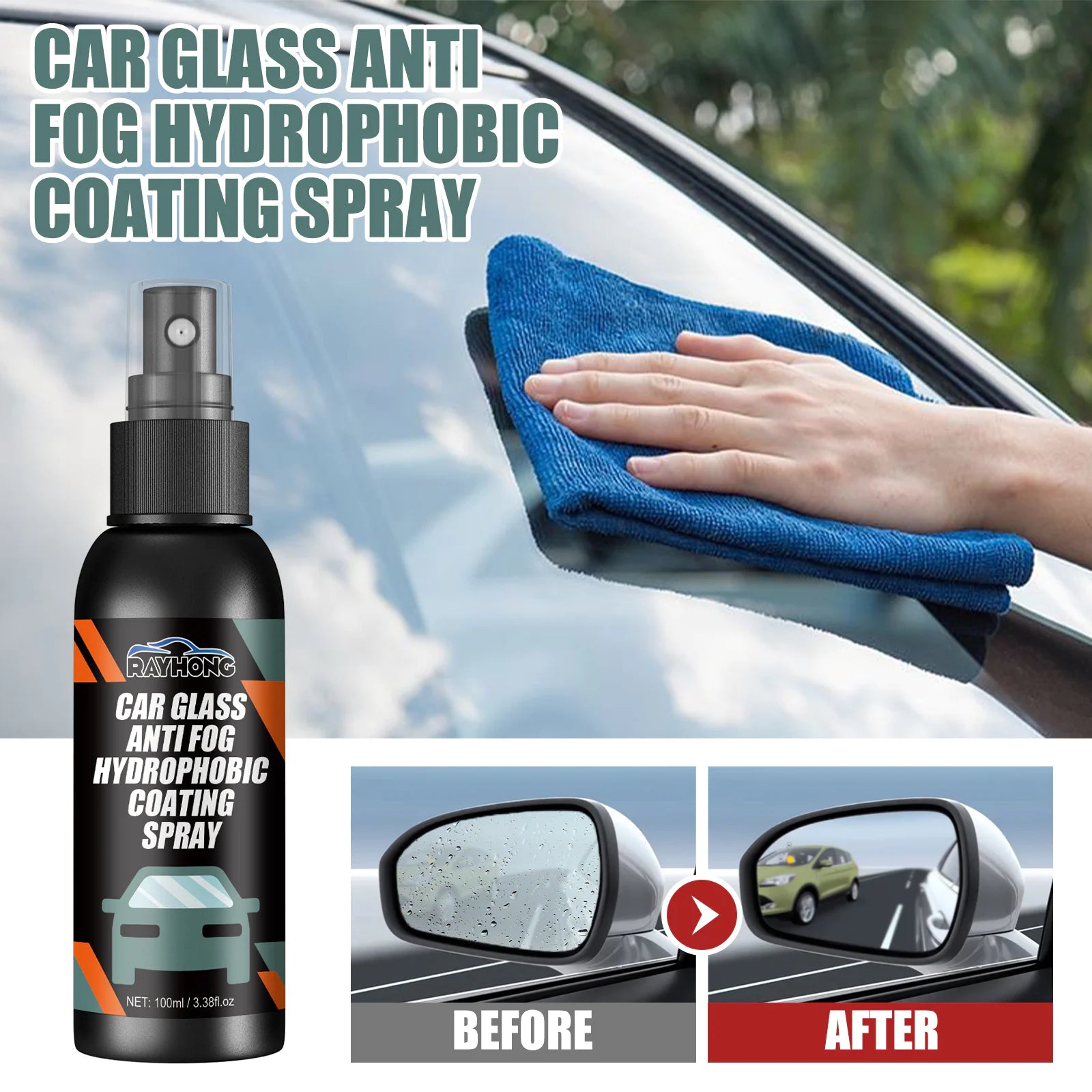 Hydrophobic Windshield Cleaner