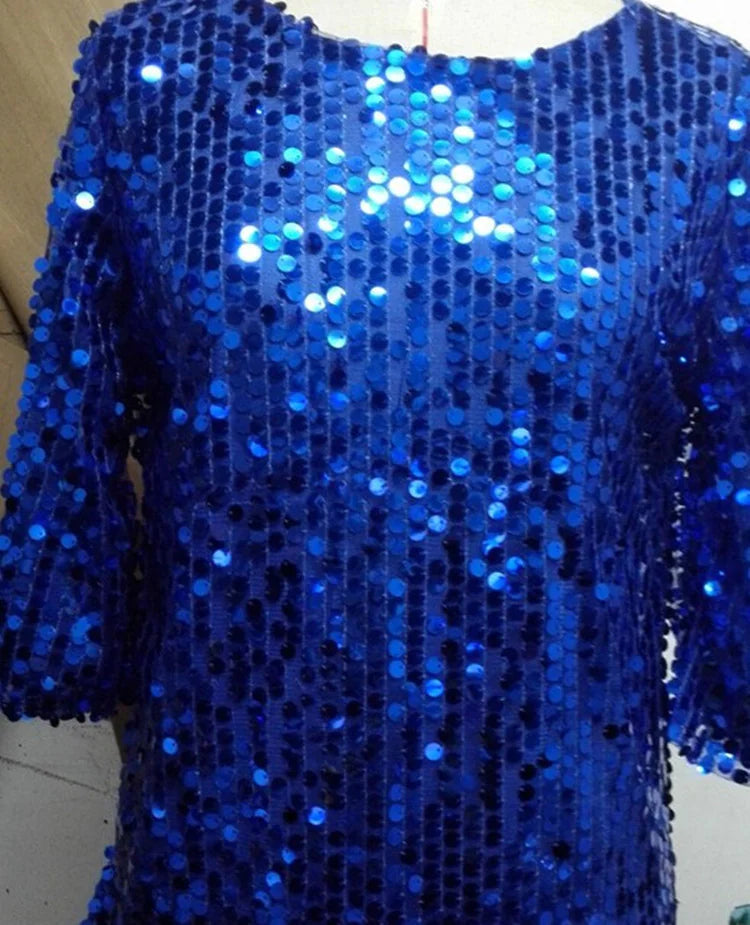 Glitter Vibe Casual Sequin T-shirt