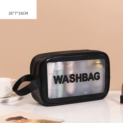 Transparent Makeup and Wash Bag Set