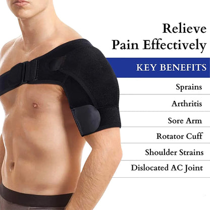 Shoulder Brace Support Compression Sleeve Torn Rotator Cuff AC Joint Pain Relief