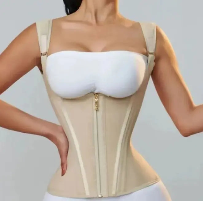 Zipper Breasted Vintage Corset