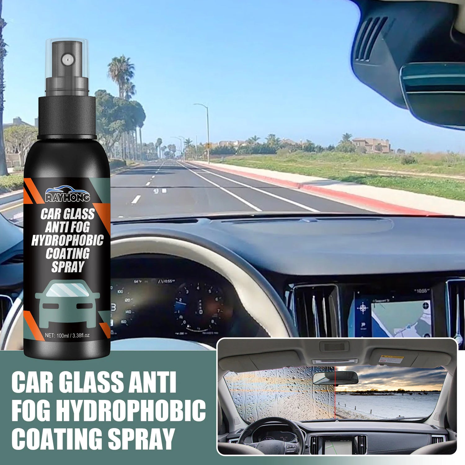 Hydrophobic Windshield Cleaner