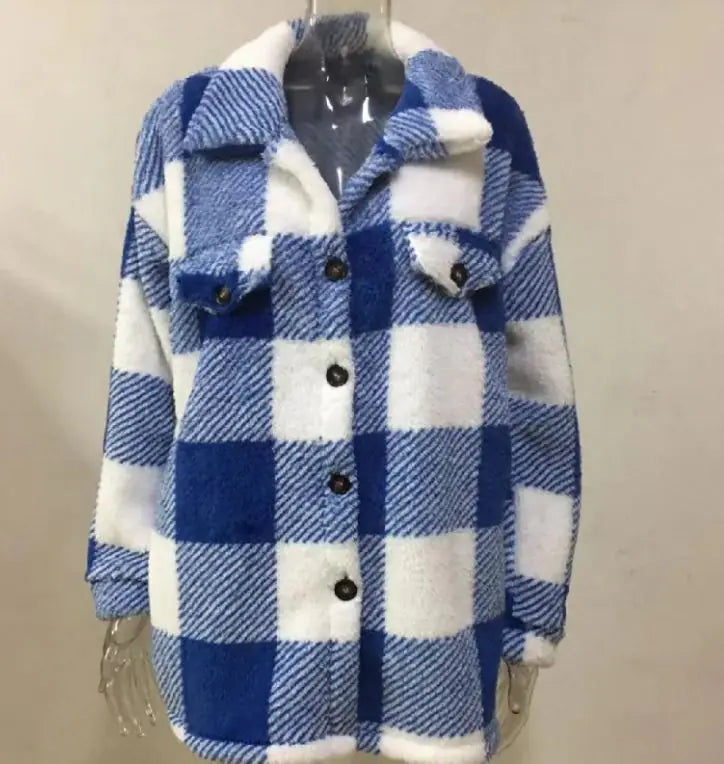 Plush Plaid Women&