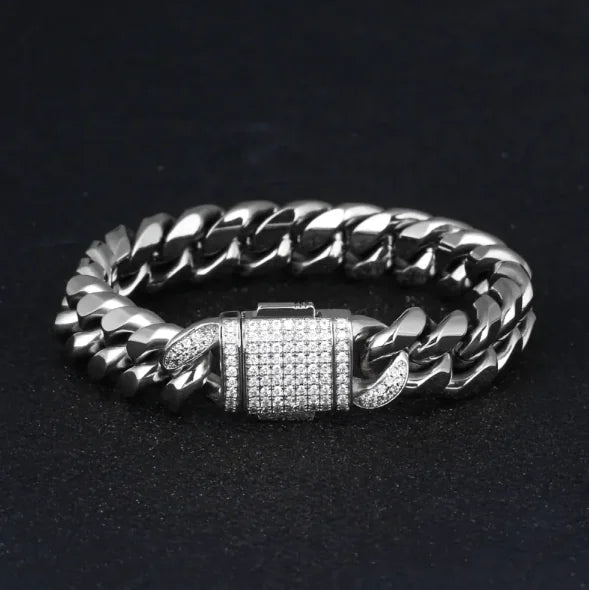 Titanium Steel Miami Cuban Bracelet