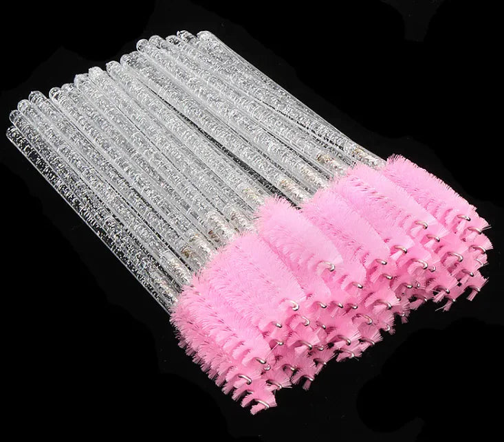 Disposable Crystal White Penholder Color Mascara Brush