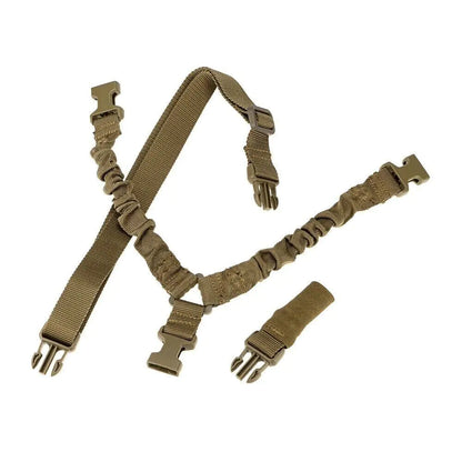 Heavy Duty Tactical Single Point Gun Rifle Sling Adjust &amp; Quick Detach QD Buckle