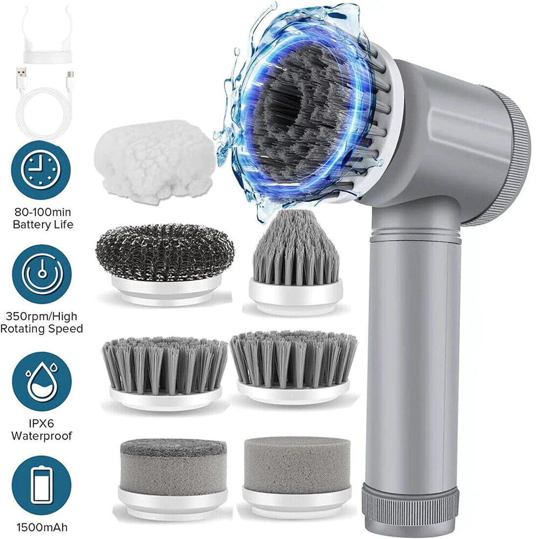 Electric Power Scrubber Brush