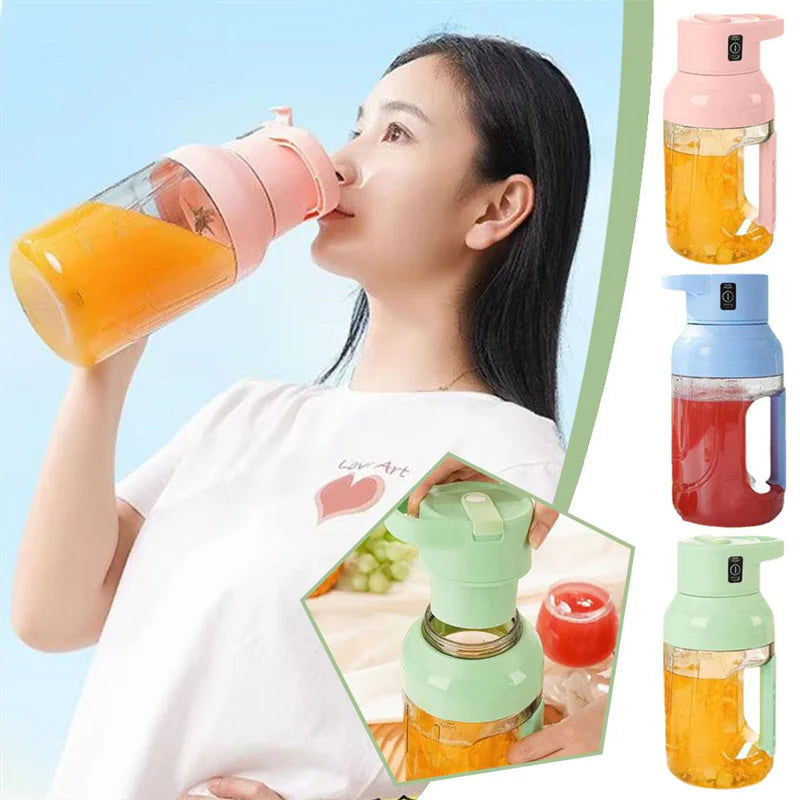 Electric Juicer Portable Large Capacity 1500ml Juice USB Rechargeable