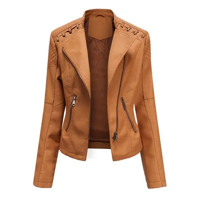 Luxe Ride Slim Leather Jacket