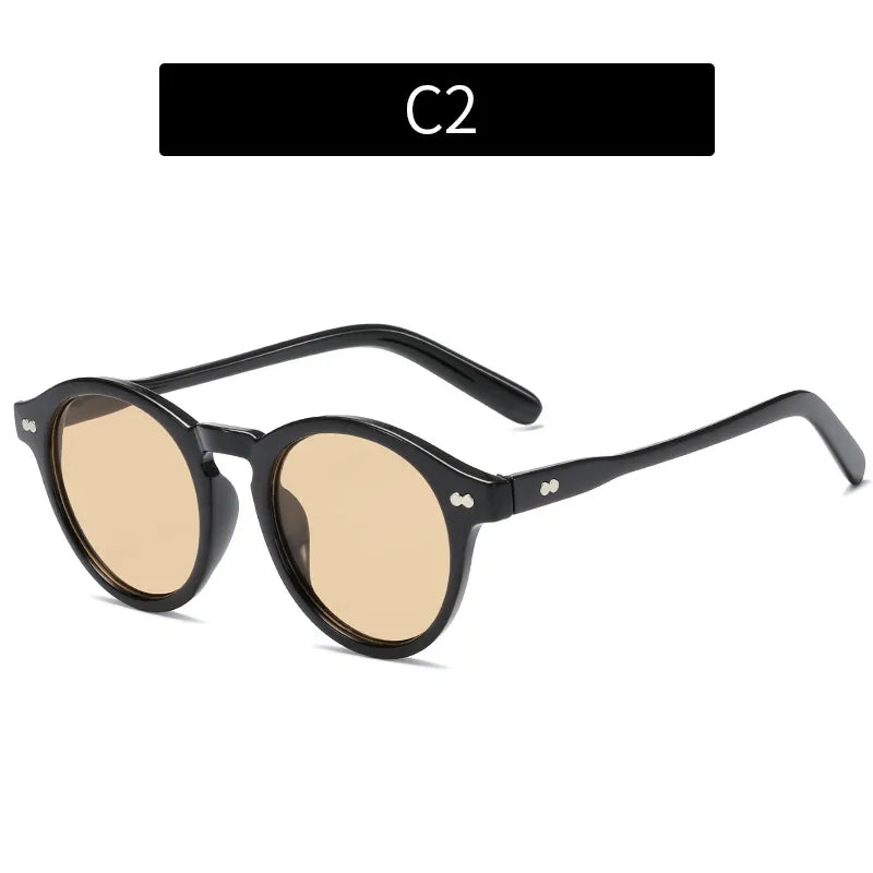 Fashion Vintage Round Frame Sunglasses