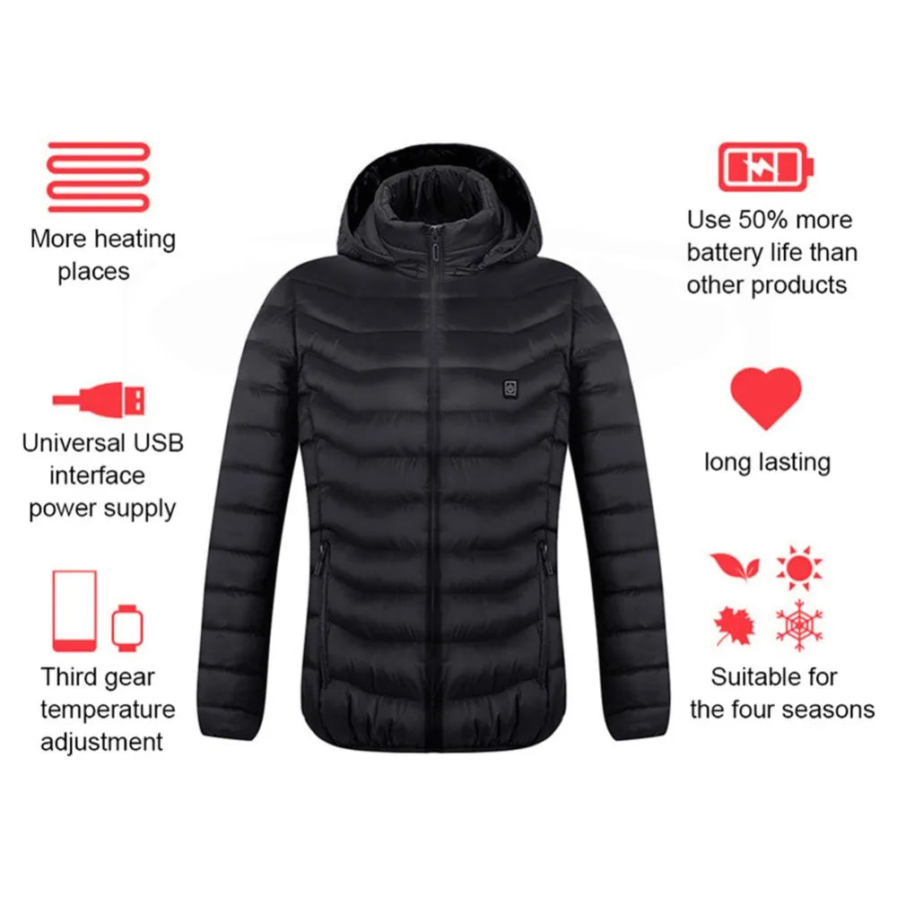 Heated Electric Jacket Coat