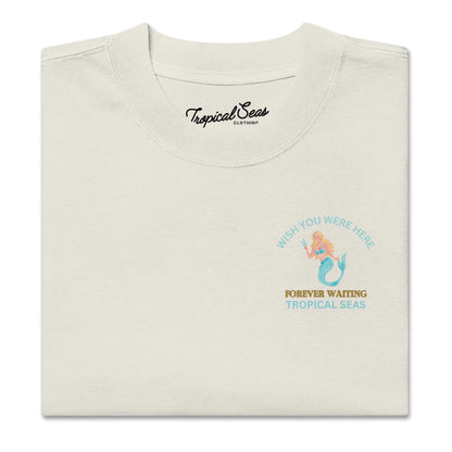 Oversized Waiting Mermaid Faded t-shirt