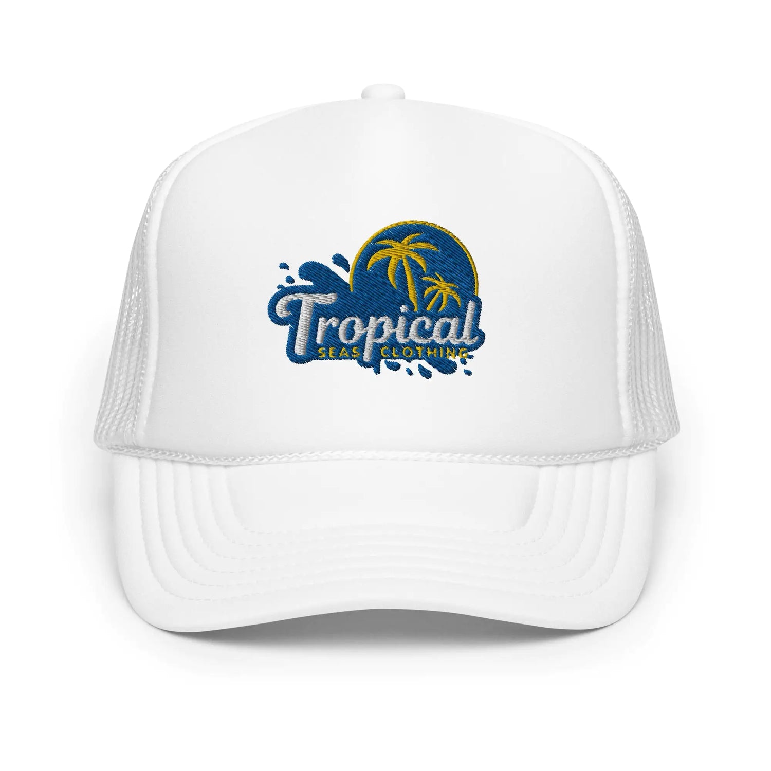 Tropical Tides Foam Trucker Hat: Ride the Waves of Fashion!