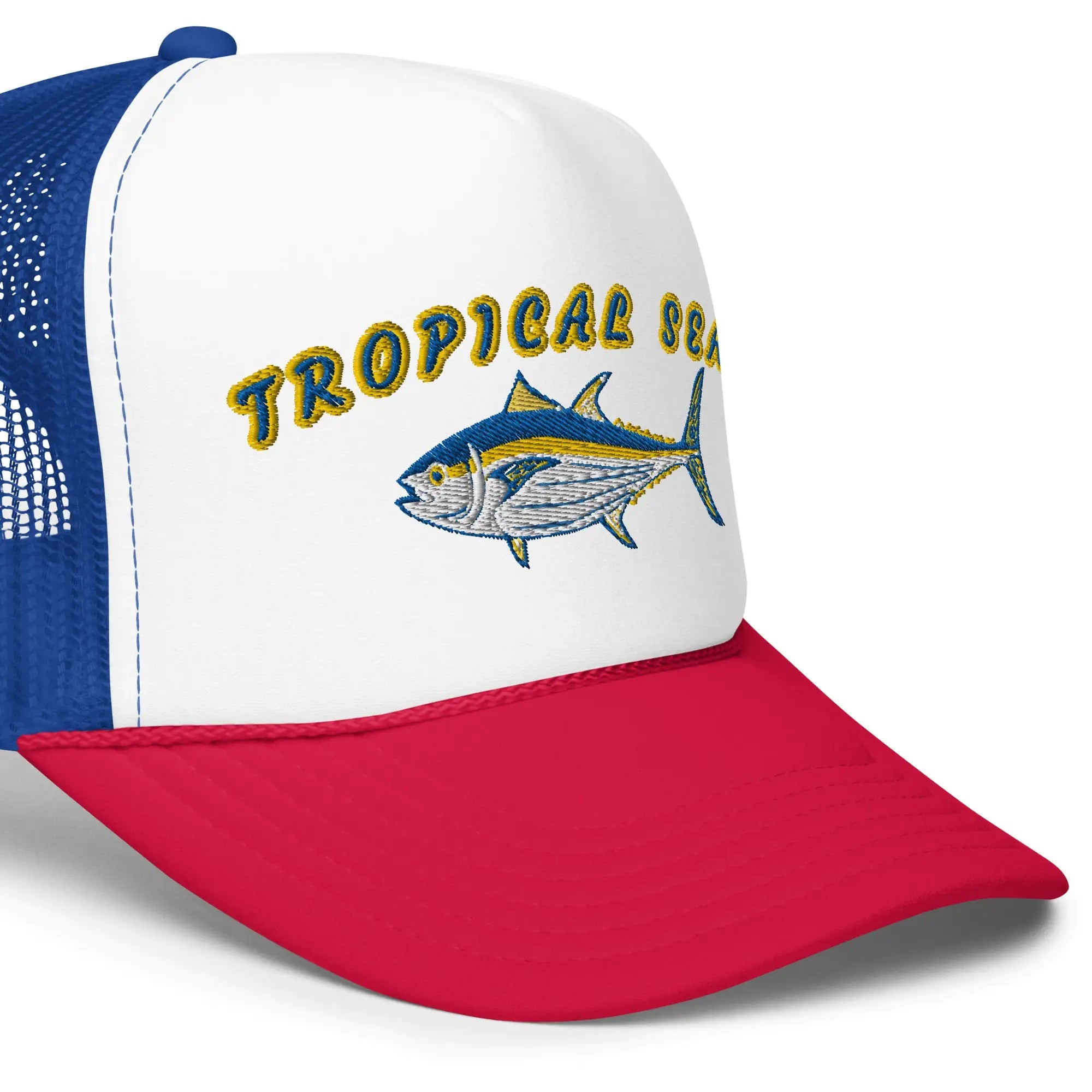 Tropical Seas Tuna Foam trucker hat