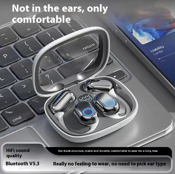 Ear-mounted Digital Display Bluetooth Headset