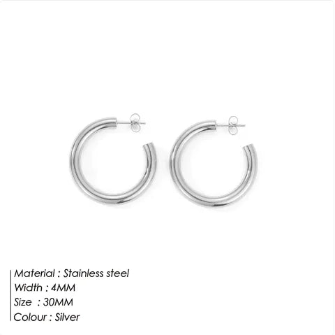 C-shaped Earrings