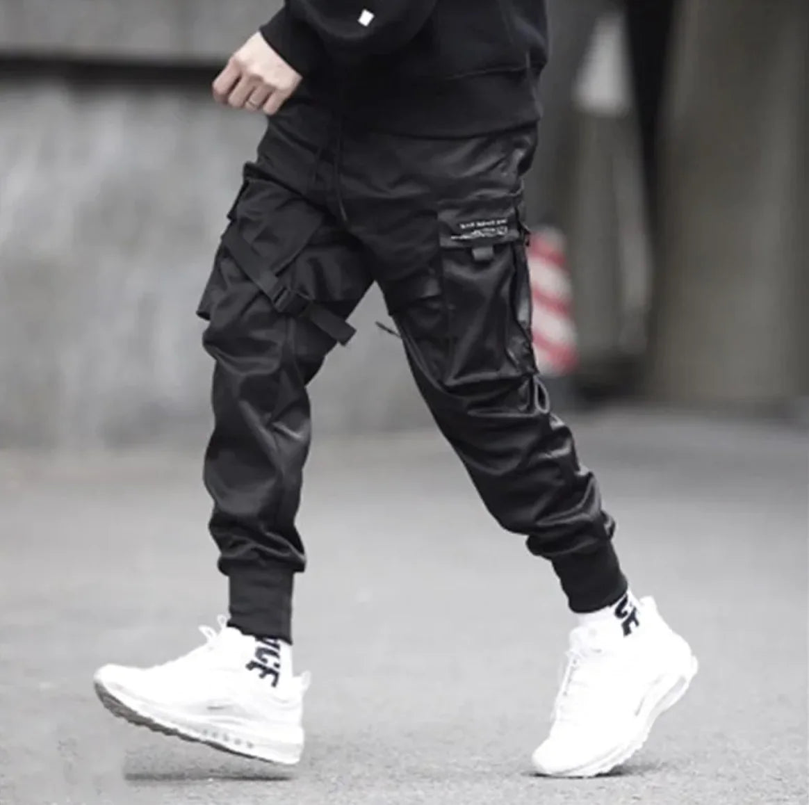 Black Jogging Sports Pants - Men&