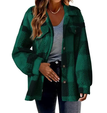 Plush Plaid Women&