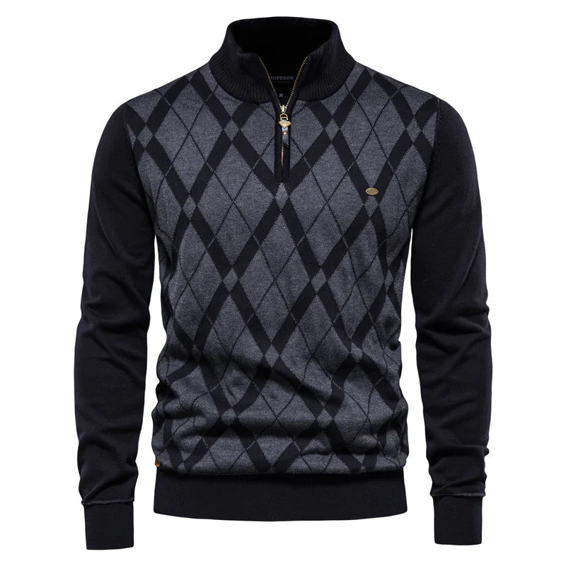 Half Zip British Long Sleeve Men&