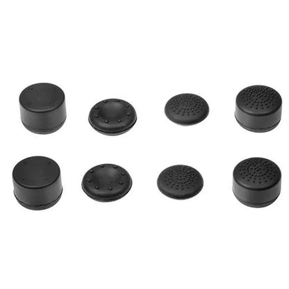 8Pcs Black Silicone Thumb Stick Grip Cover Caps For PS4 &amp; Xbox One Controller US