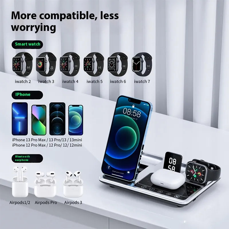 6 in 1 Wireless Magnetic Charger