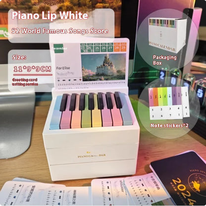 2025 Hand-Cranked Piano Desk Calendar