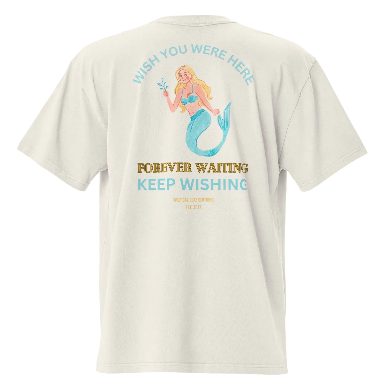 Oversized Waiting Mermaid Faded t-shirt