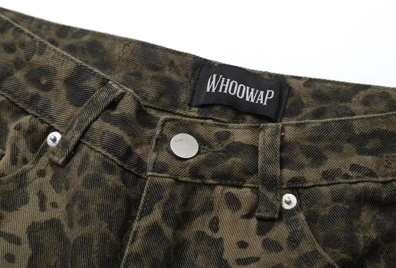 Vintage Leopard Print Jeans