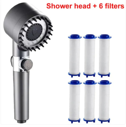 3-Mode High Pressure Shower Head