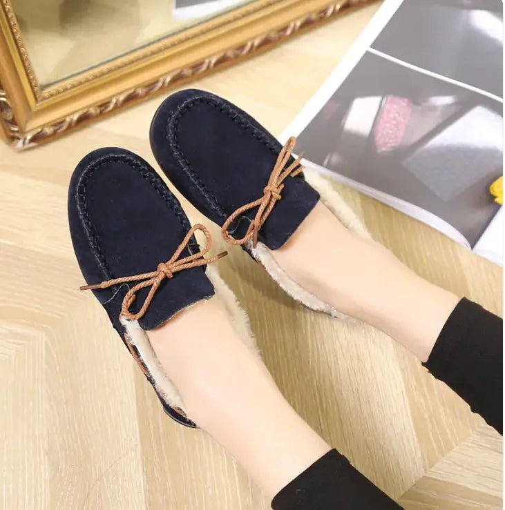 Winter Casual Plush Flat Shoes